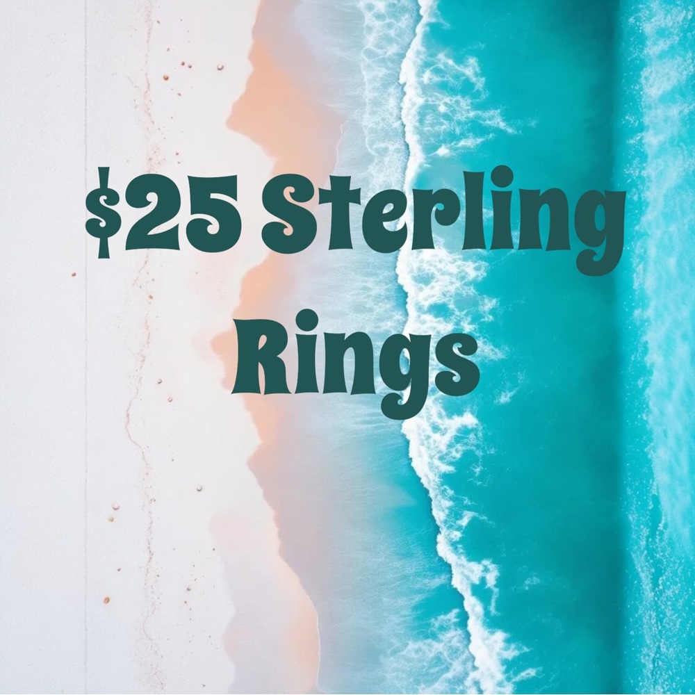 Auction $25 Sterling Rings MWJ